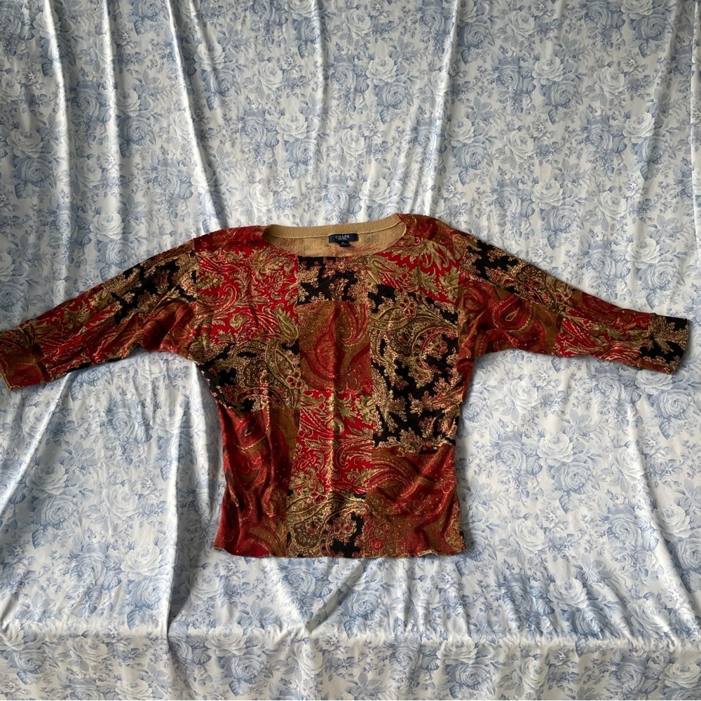 Mixed Print Patchwork Chaps Ralph Lauren Medium Y… - image 2